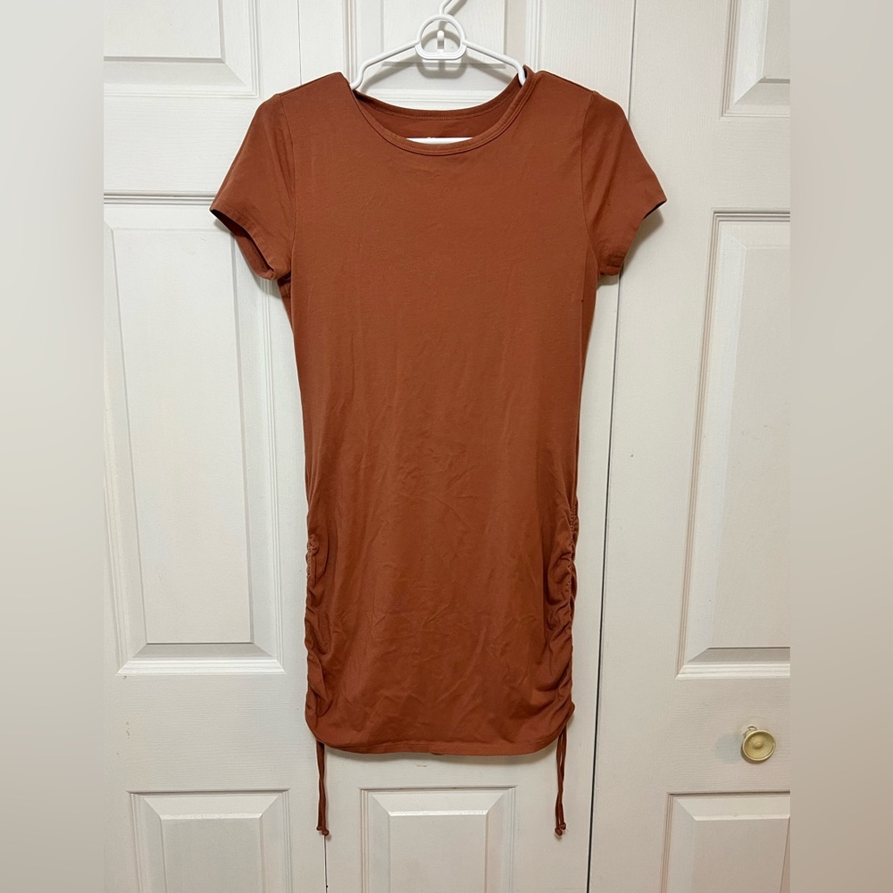 Wild Fable Dress with Rouching | Size Medium | Color Mauve